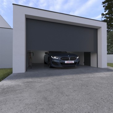Porte de Garage Enroulable Motorisée Sur Mesure