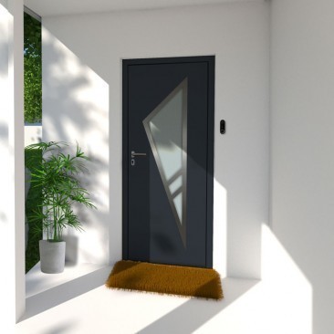 Porte d'Entrée en Aluminium sur Mesure MALTE ALUNOX Toutes Couleurs
