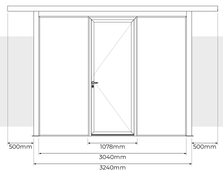 Profondeur Une Porte Abri de Rangement Rose 3x1