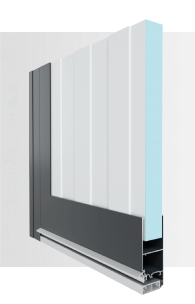 Porte de Service Garage Toit Plat 5000 x 3000 mm